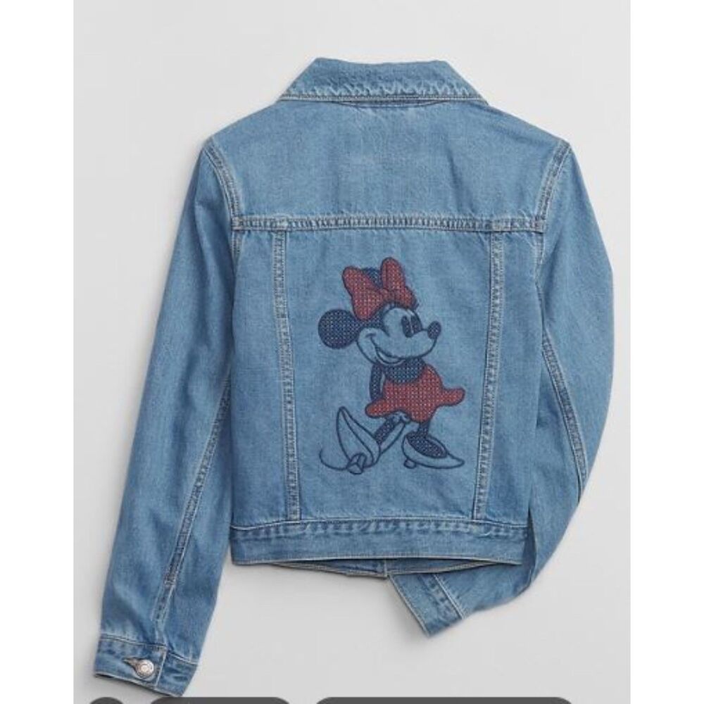 Gap Kids Disney Minnie Mouse Icon Denim Jacket Medium